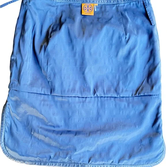 Tory Burch Blue Leather Skirt - Picture 7 of 7